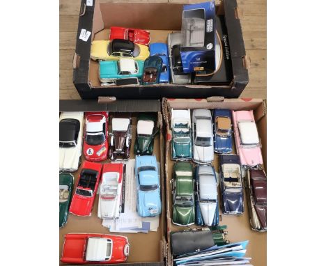 Maitso Porsche Cayenne and Hummer boxed models, and a collection of unboxed Corgi, Lledo, Franklin Mint large scale die-cast 