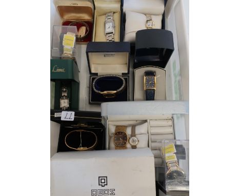Rotary ladies quartz wristwatch and a selection of quartz and mechanical wristwatches, predominantly in original boxes 