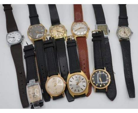 Oraoris "Surfer" 17 jewel gentleman's wristwatch and nine other gents wristwatches including Timex, Sekonda, Ingersoll, etc 
