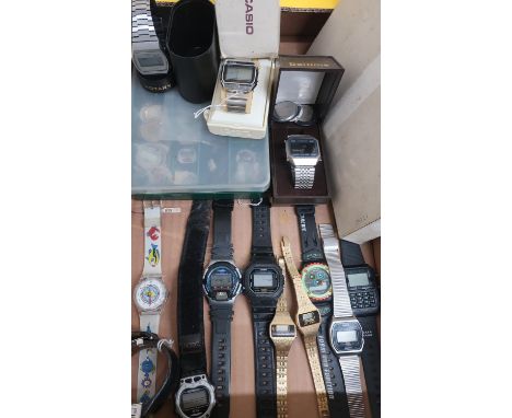 Rotary LCD gentleman's wristwatch, Cassio LCD wristwatch, other LCD wristwatches,, parts etc 