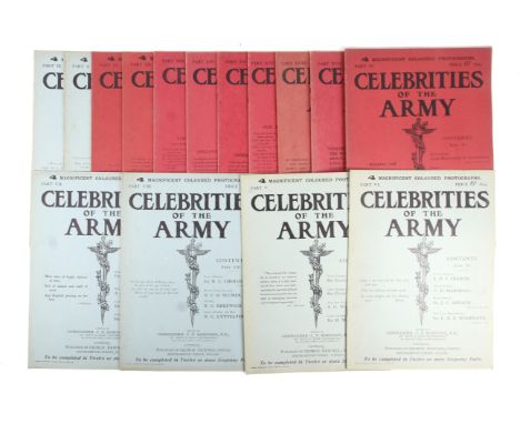 Fifteen part series of 'Celebrities of the Army'. Edited by Commander CN Robinson, published George Newnes, London, 1900.