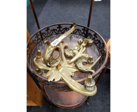 BRASS CURTAIN TIE BACKS