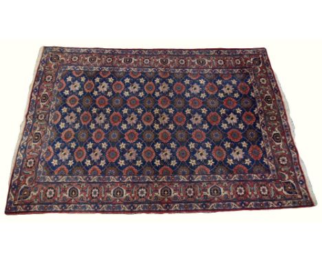 Mid 20th century Varamin blue ground  carpet, 205cm x 140cm .     .     