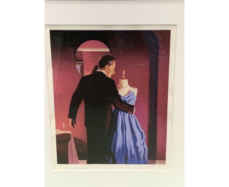 Framed and glazed Jack Vettriano, Altar of Memory, silkscreen limited edition 274/295, with Certificate of Authenticity from 