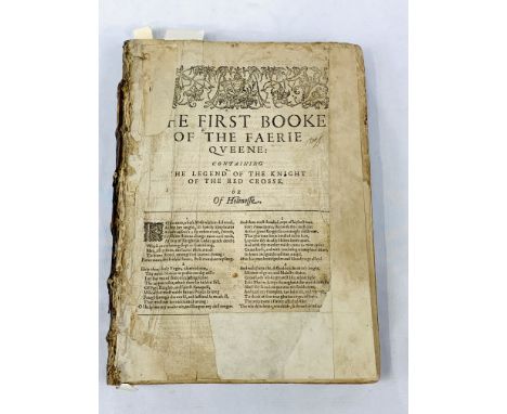 Edmund Spenser, The Faerie Queene, 1612. The fourth edition of the most important poem of this author, published in two parts