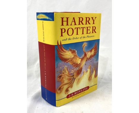 Harry Potter and the Order of the Phoenix, First Edition, by J K Rowling, hard back. Estimate £20-30.