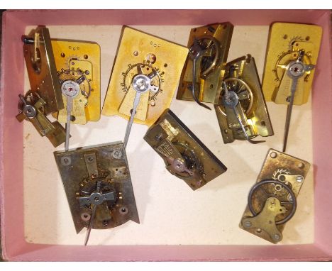 A box of French clock platform escapements.P&P:- £16.00+VAT (UK only)