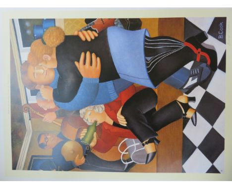 Beryl Cook Print - We Shall Dance signed in Pencil 63cm x 56cm