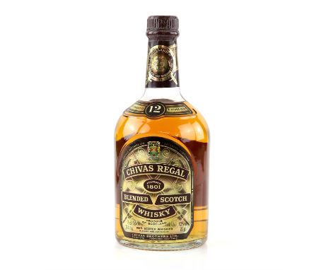 One bottle of Chivas Regal Blended Scotch Whiskey, aged 12 years, 26.4 fl oz, 43%
