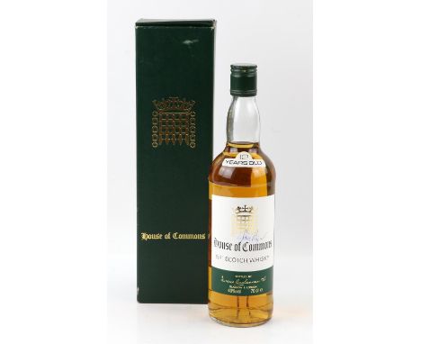 House Of Commons No1 12 year old Scotch whisky signed by John Major, boxed