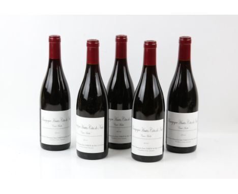 Five bottles of Bourgogne Hautes Cotes De Nuits, 2014 vintage red wine Condition Report:  Has previously been cellared at EDH