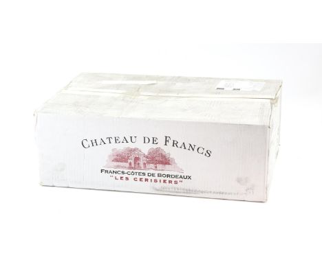Twelve bottles of Chateau De Frances Les Cerisiers 2009 vintage red wineCondition Report:  Has previously been cellared at ED