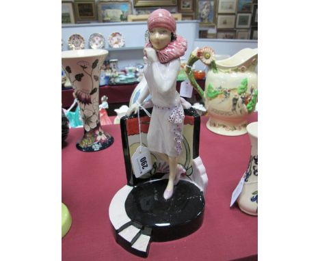 Kevin Francis "Clarice Cliff Centre Stage" Pottery Figure, modelled by Andy moss, limited edition 270 of 500 produced by Pegg