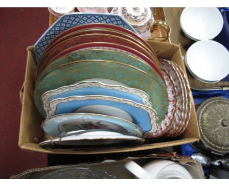 Spode 'Old Country Rose', Foley, Minton 'Brocade' and Other Plates:- One Box 
