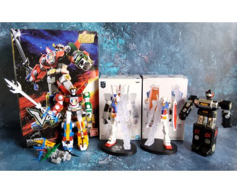 A Bandai Super Minipla Dreamworks Voltron Legendary figure in original box (not checked); a Bandai Space Robot Alpha Voltron 