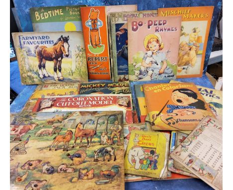 Children Books -&nbsp; A Bedtime Picture Book, Lawson Wood;&nbsp; Rupert Cut Out and Story Book;&nbsp; Mickey Mouse Holiday S