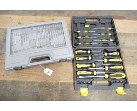 Workzone screwdriver set and drill bit set.