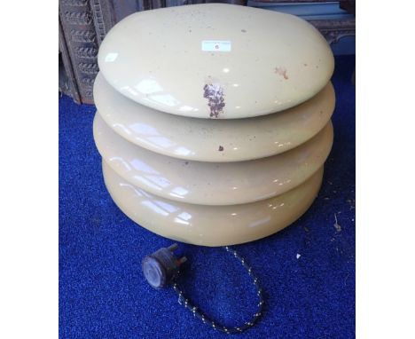 A 1930S HMV CREAM ENAMEL ROOM HEATER