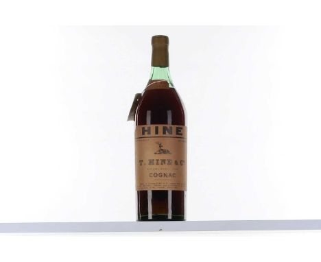Cognac, Grande Champagne, Hine, 1914, probably 1950s bottling, 70 degrees proof, no quantity marked but at least a magnum
