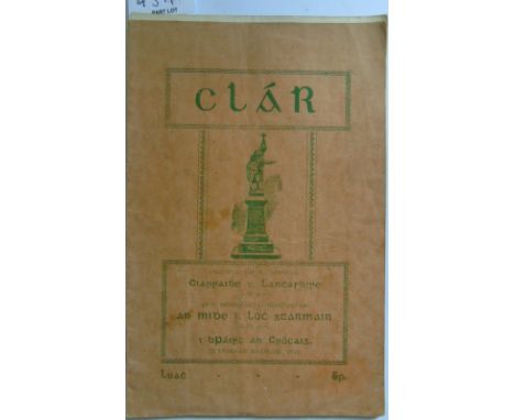 GAA 1949: An Original Programme From The All-Ireland Junior Football Championship 1949. In which Kerry played Lancashire and 