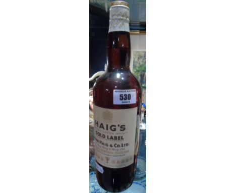 Haig Blended Scotch Whisky, Spring Cap, Distilled and bottled in Markinch Scotland. 30 degrees under proof.