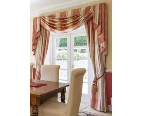 Two Pairs of Yellow and and Burgundy Curtains. One: 1 metre x 2 metre 600 drop and One: 2 metre 400 x 2 metre 600 drop.