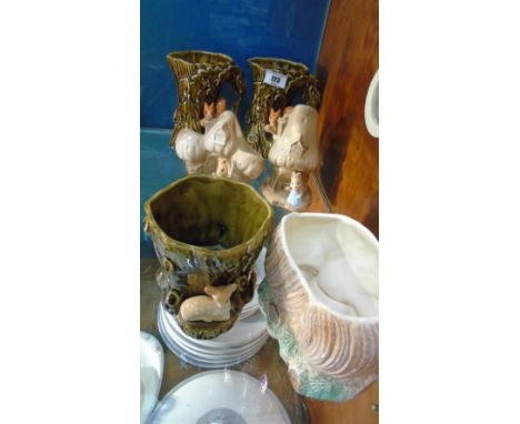 A Quantity of Sylvac Figural Vases and other pieces.