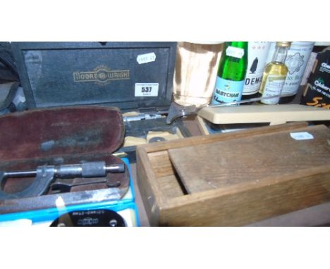 Cased Sets of Scientific Rules & Instruments, Moore & Wright of Sheffield, etc.