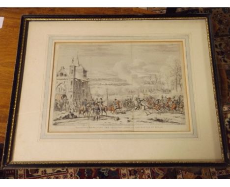 George Cruikshank after Swebach published by John Fairburn - A Set of Nine Napoleonic Aquatint Engravings; comprising Napoleo
