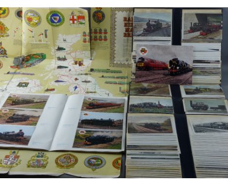 RAILWAY INTEREST POSTCARDS - three hundred and fifty plus vintage and other printed and photographic cards etc depicting stea