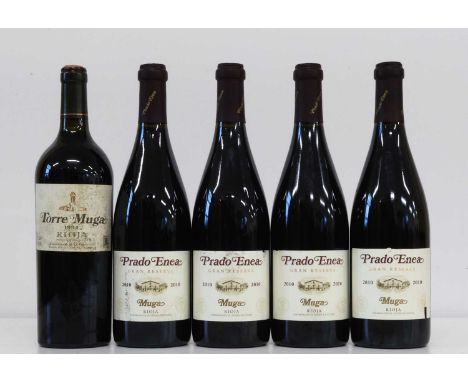 5 Bottles Lot Mixed Vintages Rioja Bodegas Muga 5 Bottles Lot Mixed Vintages Rioja Bodegas Muga consisting of : 1 bottle Bode