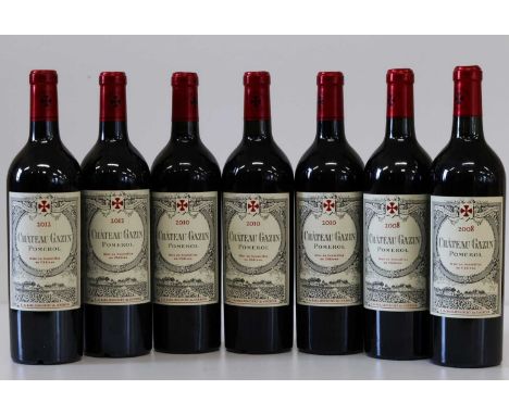7 Bottles Chateau Gazin Grand Vin de Pomerol 7 Bottles Chateau Gazin Grand Vin de Pomerol consisting of 2 bottles Vintage 200