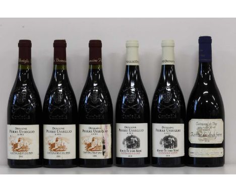 6 Bottles Chateauneuf du Pape Domaine Pierre Usseglio 6 Bottles Chateauneuf du Pape Domaine Pierre Usseglio comprising : 2 bo