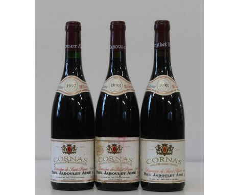 3 Bottles Mixed Vintage Lot Cornas Paul Jaboulet Aine 3 Bottles Mixed Vintage Lot Cornas Paul Jaboulet Aine consisting of: 1 