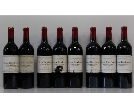 8 Bottles Chateau Haut Bailly Grand Cru 8 Bottles Chateau Haut Bailly Grand Cru Classe Pessac-Leognan consisting of : 2 bottl