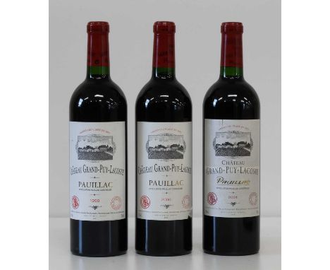 3 Bottles Chateau Grand Puy Lacoste Grand Cru Classe Pauillac 3 Bottles Chateau Grand Puy Lacoste Grand Cru Classe Pauillac c