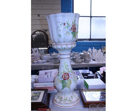 A ceramic planter stand and planter, shipping unavailable 