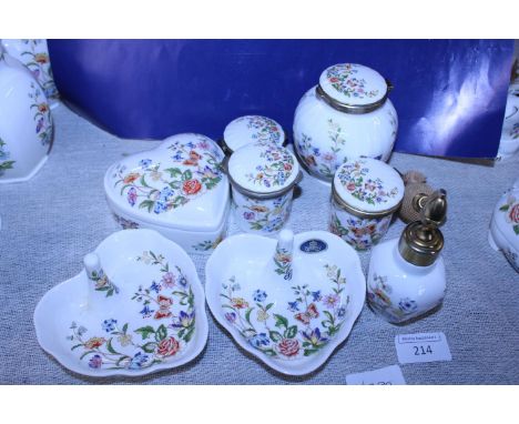 A selection of assorted Aynsley ware ceramic items 