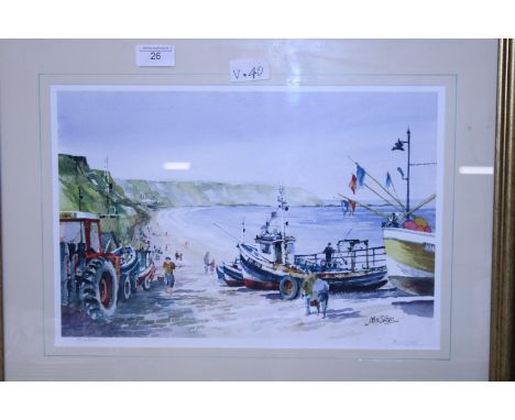 A framed limited edition print by John Sibson 146/220 