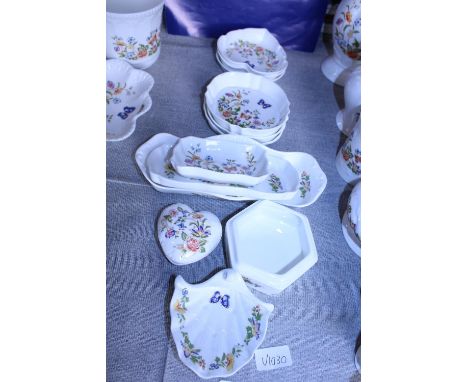 A selection of assorted Aynsley ware ceramic items 