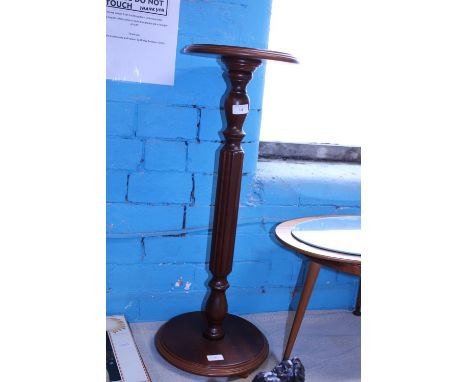 A Mahogany planter stand, shipping unavailable 