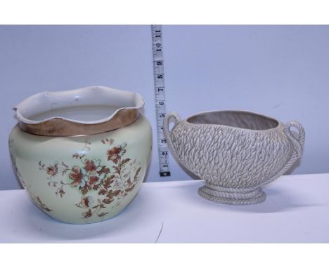 A vintage Slyvac planter and one other 