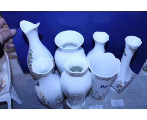 A selection of assorted Aynsley ware ceramic items. Shipping unavailable 