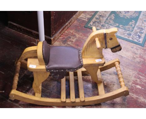 A vintage child's rocking horse, shipping unavailable 