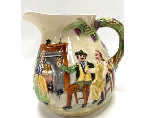 A Crown Devon Fieldings Robert Burns musical jug playing Auld Lang Syne.