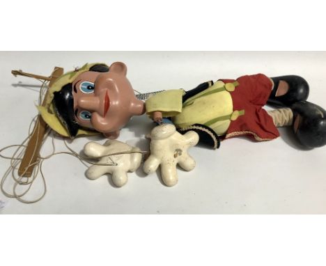 A large Pinocchio Pelham puppet, height 64cm approx.