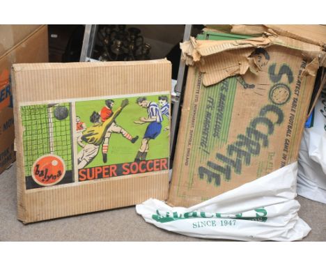 Two boxed vintage soccer games