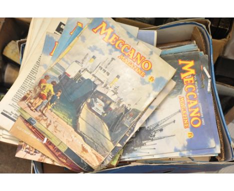 A collection of 1960's Meccano magazines featuring some Dinky adverts