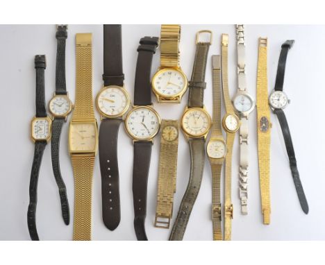 A collection of assorted of various ladies and gents vintage wristwatches