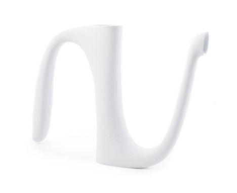 ALDO BAKKER (DUTCH B. 1971), SCHENKLERA light blue coloured bisque porcelain pouring vessel 'Chalice', impressed and incised 
